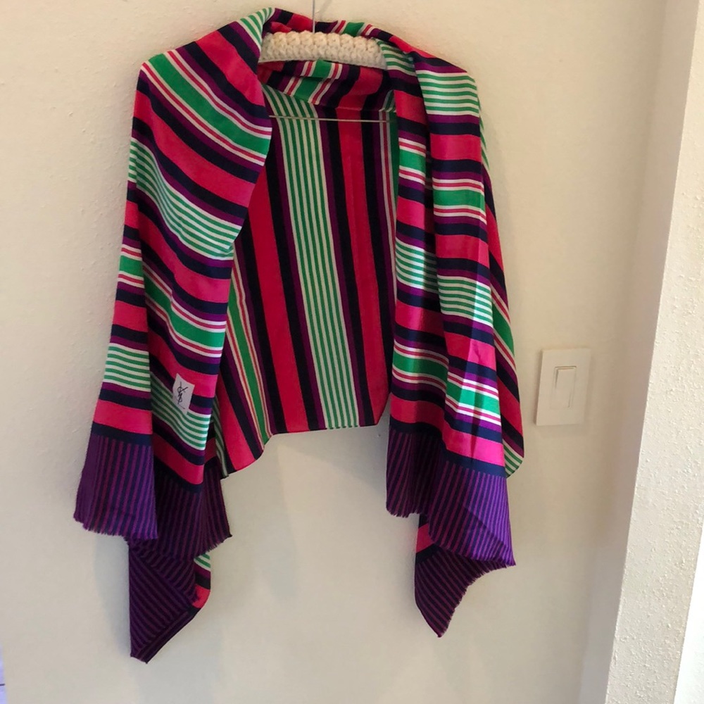 Yves Saint Laurent vintage wrap style scarf.